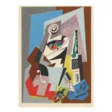 Natura Morta con Violino by Gino Severini, Lithograph in colors, sold May 2024