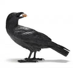 Raven IIIC by Jim Eppler, Bronze with dark patina, sold May 2024