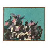 No. 22 by Sanford Greenberg, Oil on canvas, sold May 2024