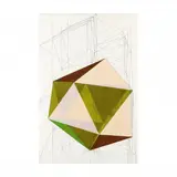 Cosmic White Space by John Hiigli, Transparent oil on canvas, sold May 2024