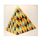 Mesolithic Pyramid by John Hiigli, Transparent oil on canvas, sold May 2024