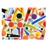 Large Colorful Abstract Painting by Sam Ezell, Oil on canvas, sold May 2024