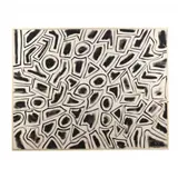 Large Monochromatic Abstract Painting by Sam Ezell, Oil on canvas, sold May 2024