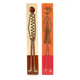 Pair of Art Glass Wall Sculptures by Laurie Burns, Contemporary fused glass, sold May 2024
