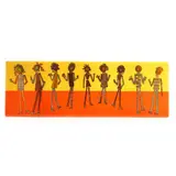 The Party Large Art Glass Panel by Laurie Burns, Contemporary, sold May 2024