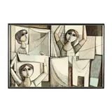 Women at the Clothesline by Lucio Ranucci, Oil on canvas, sold May 2024