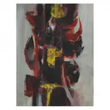 Untitled Abstract by Filippo Scroppo, Watercolor and acrylic on paper, sold May 2024