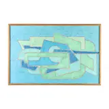 Untitled Abstract Composition by Gilbert Thevenot, Oil and sand on canvas, sold May 2024