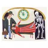 The Struggle: The Physician & Death Vie for the Patient Who Hopes for More Time #14 by Ford Ruthling, Watercolor and acrylic on paper, sold May 2024