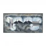 Spires & Dragon Heads I by Jane Christensen, Mixed media on panel, sold May 2024