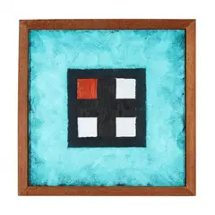 The Brilliant Mundane by Michael Smallwood, Acrylic and oil on panel, sold May 2024