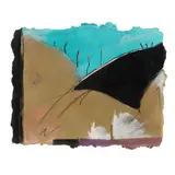 Teal Adagio 1 by Nancy Tuttle May, Mixed media on paper, sold May 2024