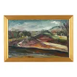 Long Island Landscape by Stephen Story, Oil on panel, sold Apr 2024