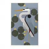 Herondipity by Charley Harper, Serigraph in colors on paper, sold Apr 2024