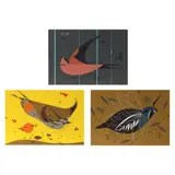 California Mountain Quail / Barn Swallow II / Heath Hen (Three Works) by Charley Harper, Each a serigraph in colors on paper, sold Apr 2024