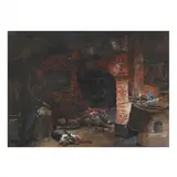 Let a Sleeping Dog Lie by Harry Fenn, Watercolor and gouache on paper board, sold Apr 2024