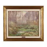 La Source de L'Empereur by Léon Houyoux, Oil on canvas (lined), sold Apr 2024