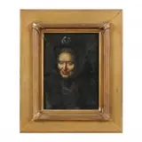 Portrait of a Lady by Hans Christian Hansen, Oil on canvas, sold Apr 2024