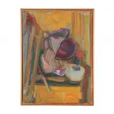 Abstract Still Life by Mária Ólafsdóttir, Oil on canvas, sold Apr 2024