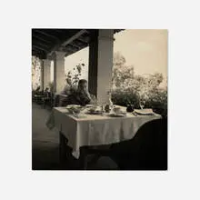Self-Portrait, San Angel Inn, Mexico by George Platt Lynes, 1940, vintage gelatin silver print, sold Aug 2026