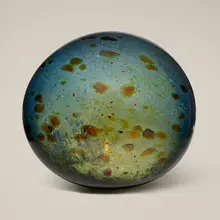 Midnight Blue Float by Dale Chihuly, 1992, hand-blown glass, sold Jul 2026