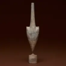 Cycladic Arrow form from the Cycladic series by Hans Coper, c. 1975, stoneware with slips and engobes, sold Jul 2026