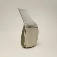 Spout pot by Elizabeth Fritsch, c. 1995, hand-built stoneware with engobes, sold Jul 2026