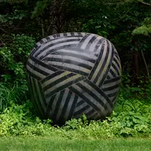 Untitled (Dango) by Jun Kaneko, 1996, glazed stoneware, sold Jul 2026