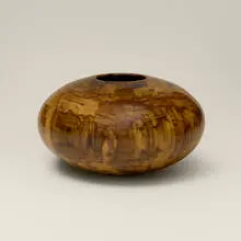 Spalted Oak Globe by Philip Moulthrop, 2001, spalted oak, sold Jul 2026