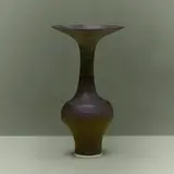 Bottle vase with flaring lip by Lucie Rie, c. 1980, glazed porcelain with sgraffito decoration, sold Jul 2026
