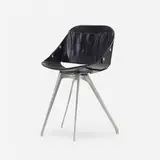 Wimpy chair by Roger Tallon, c. 1960, aluminum, lacquered plywood, vinyl, sold Oct 2022