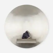 Appliqué by Maria Pergay, c. 1970, stainless steel, amethyst, sold Oct 2022