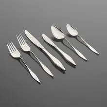 Lark flatware by John Prip, 1960, sterling silver, stainless steel, plastic, sold Oct 2022