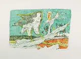 Falke in der Nacht by Alois Carigiet, 1978, color lithograph, sold Jun 2018