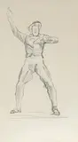 Figurenstudie zu "Einmütigkeit by Ferdinand Hodler, pencil, sold Jun 2018