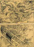 Ohne Titel by Markus Raetz, 1973, pencil, sold Jun 2018