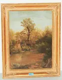 Bord de l'Aire by Jean Philippe George, oil on paper, offered Jun 2018