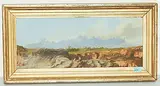 Landschaft in den Dolomiten by Jean Philippe George, oil on board, offered Jun 2018