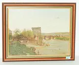 Le Moulin à eau (Effet de printemps) by Karl Girardet, oil on paper, offered Jun 2018