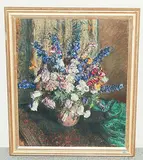 Stillleben mit Sommerblumen, 1939 by Henri Robert, oil, offered Jun 2018