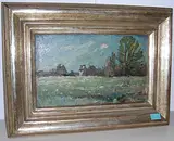 Steinmaur", 1915 by Ernst Georg Rüegg, oil on board, offered Jun 2018
