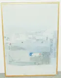 Die weissen Häuser", 1965 by Hermann Alfred Sigg, oil on canvas, sold Jun 2018