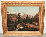 Blick ins Lauterbrunnental mit dem Jungfraumassiv by Gottfried Stahly, oil on canvas, sold Jun 2018