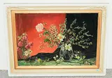 Stillleben mit Weidenkätzchen, Narzissen, Rosen und Märzglöckchen by Conrad Strasser, oil on board, offered Jun 2018