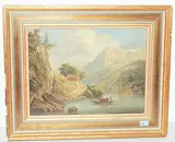Zugeschrieben Landschaft am Vierwaldstättersee by Ulrich, Johann Jakob Ii., oil on panel, sold Jun 2018