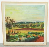 Herbstmorgen am Horgenberg, 1944 by Fritz Zbinden, oil on canvas, sold Jun 2018