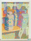 Stillleben mit Dosen by Michel Devrient, pastel, sold Jun 2018