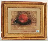 Apfel auf Teller by Rudolf Dreher, pastel, offered Jun 2018