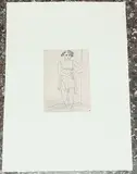 Mädchen beim Entkleiden by Karl Geiser, etching, sold Jun 2018