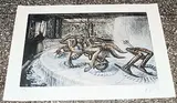 Zodiacbrunnen by H. R. Giger, 1992, color lithograph, sold Jun 2018